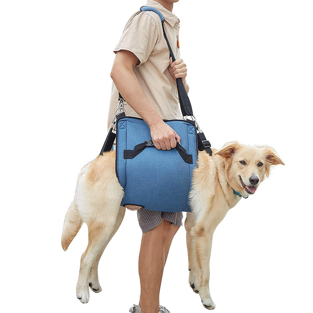 Pet Dog Nail Trimming Arthritis Up Down Stairs Carry Sling Emergency Backpack Rehabilitation dog support harness for back legs