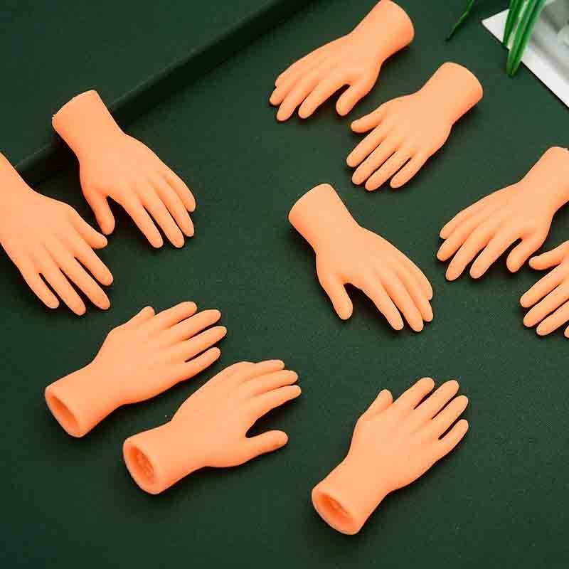 RTS Mini Finger Cots Tease Cat Toy Little Hand Pet Cat Interactive Massage Toy Finger Cots Little Hands