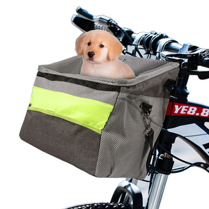 Outdoor portable pet carrier bag dog bike basket pet carrier bag for bike