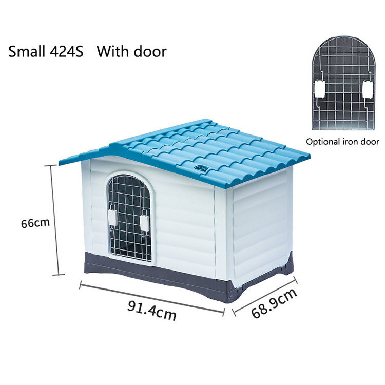 Four Seasons General Plastic Dog House Waterproof kennel Outdoor dog cage Large small dog shade pet villa Kennel