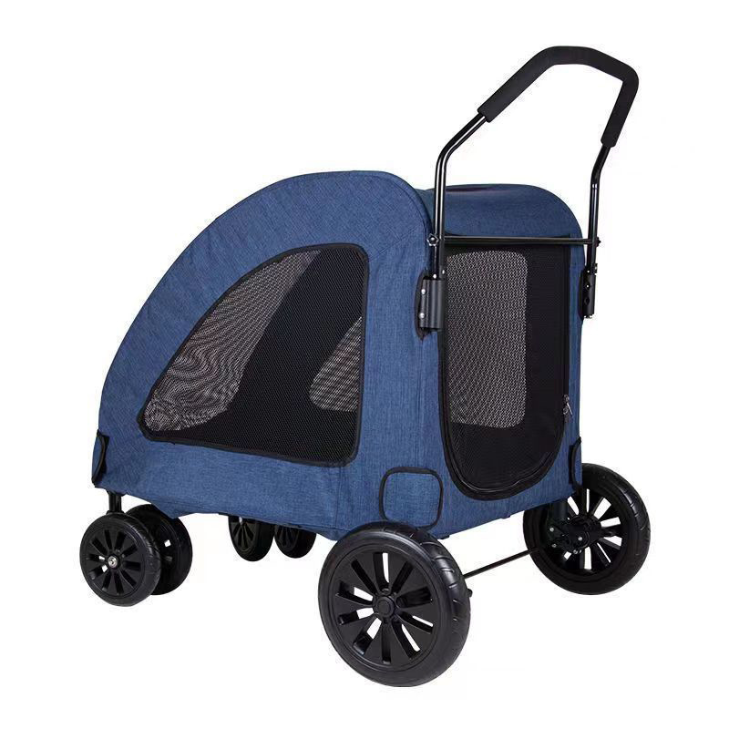 Outdoor pet carts ultra lightweight foldable detachable widened care Pet Dog Stroller Wheel Pet Stroller fit large dog