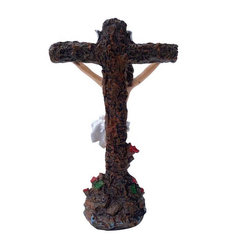 New Religious Church resin Catholic Jesus Portrait Home Decoration Gifts Jesus cross statue