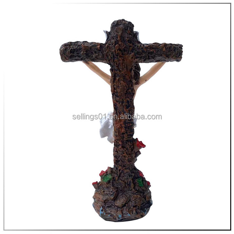 New Religious Church resin Catholic Jesus Portrait Home Decoration Gifts Jesus cross statue