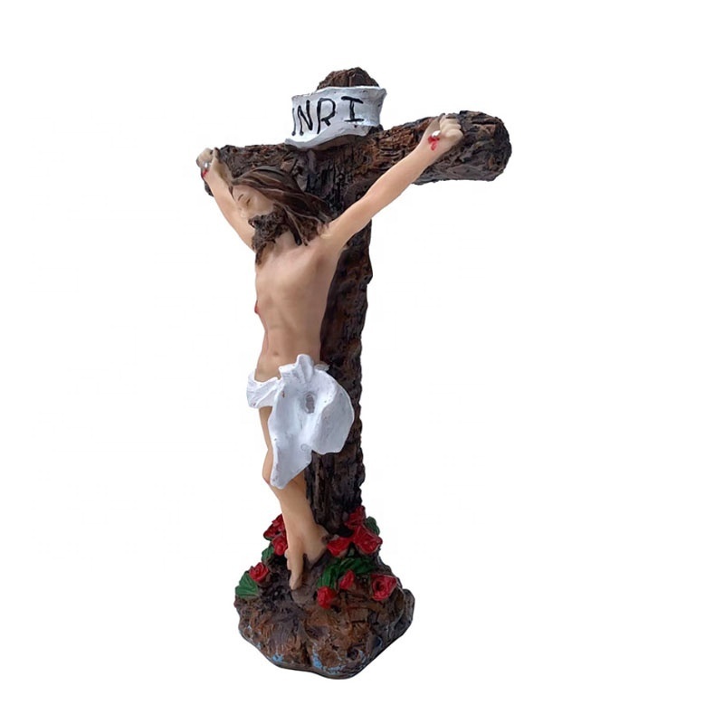 New Religious Church resin Catholic Jesus Portrait Home Decoration Gifts Jesus cross statue