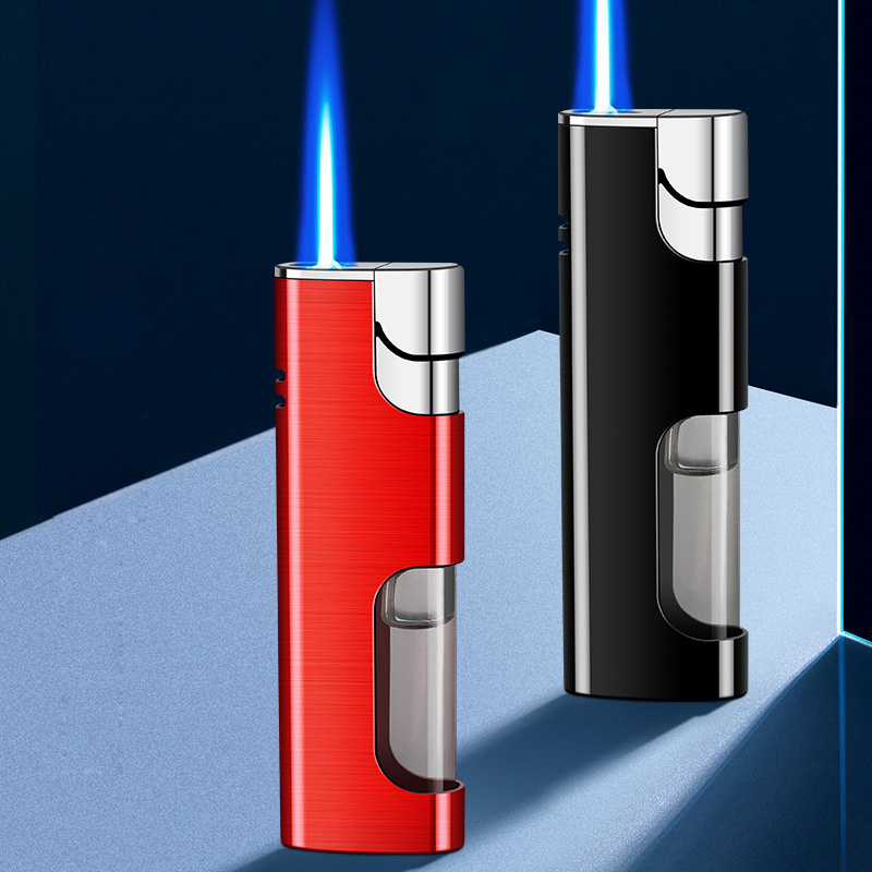 2024 Creative Metal Silver Lighters Wholesale Metal Lighter Cigarette Gas Windproof Reusable Metal Lighter