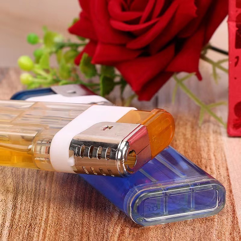 Good Price Transparent Lighter for Women Man Smoking Vintage Trench Lighter Transparent Kerosene Lighter