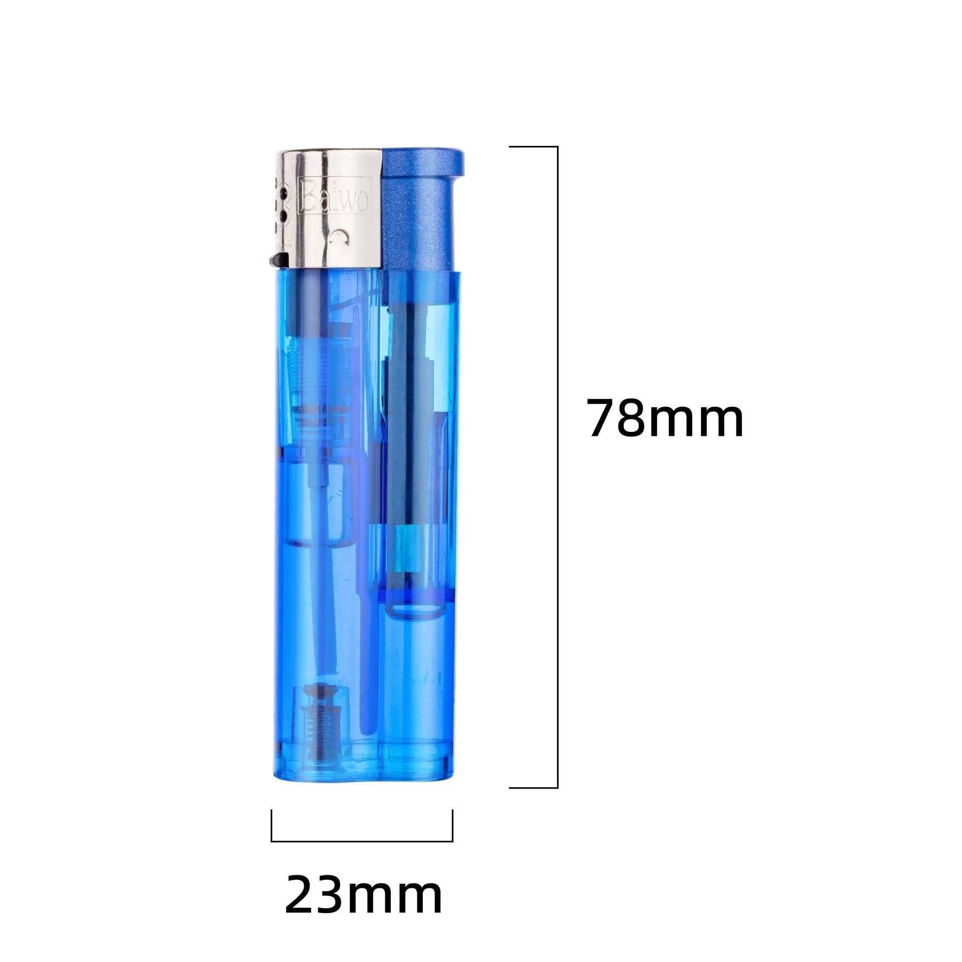 Classic Retro Transparent Kerosene Lighter Smoking Refillable Disposable Transparent Lighter One Piece Lighter