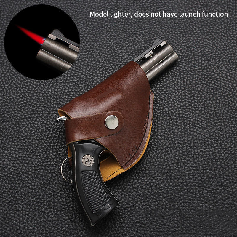 Low MOQ wholesale price lighter custom logo metal design cigar lighter and smoking set gun lighter