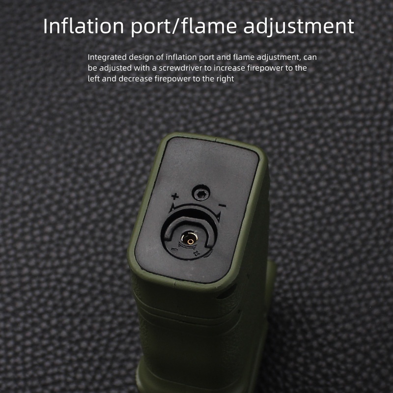 Refillable Lighter Jet Flame gun shaped cigarette lighter Windproof and refillable adjustable flame lighter