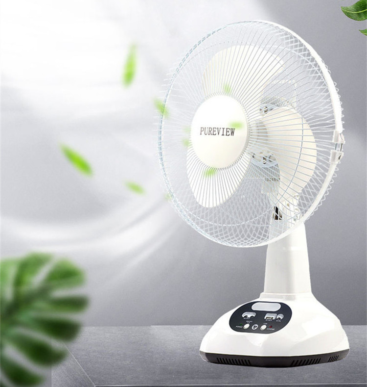 Custom Solar Table Fan With Solar Panel Personal Manufacturer, Rechargeable Portable Small Fan Floor Standing Guangdong Bathroom