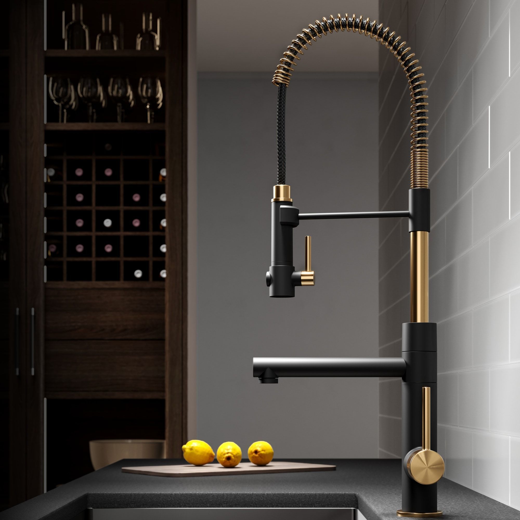 Gold and black 360 rotating 2022 modern deck mounted pullout kitchen mixer tap pull out luxury kitchen sink faucet with sprayer