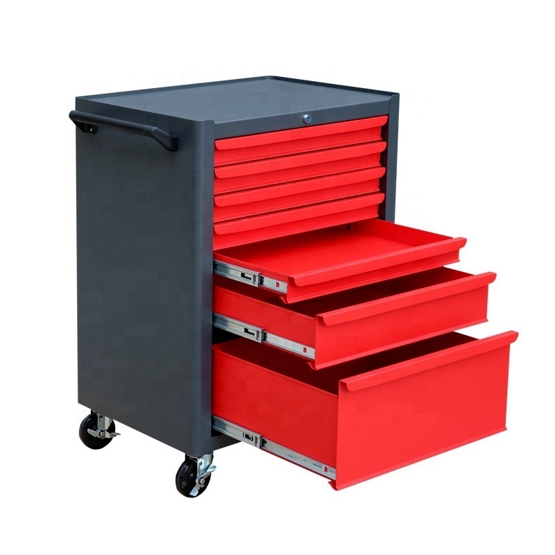 Heavy Duty Mobile carro de herramientas steel tool chest storage trolley stainless tool cabinet