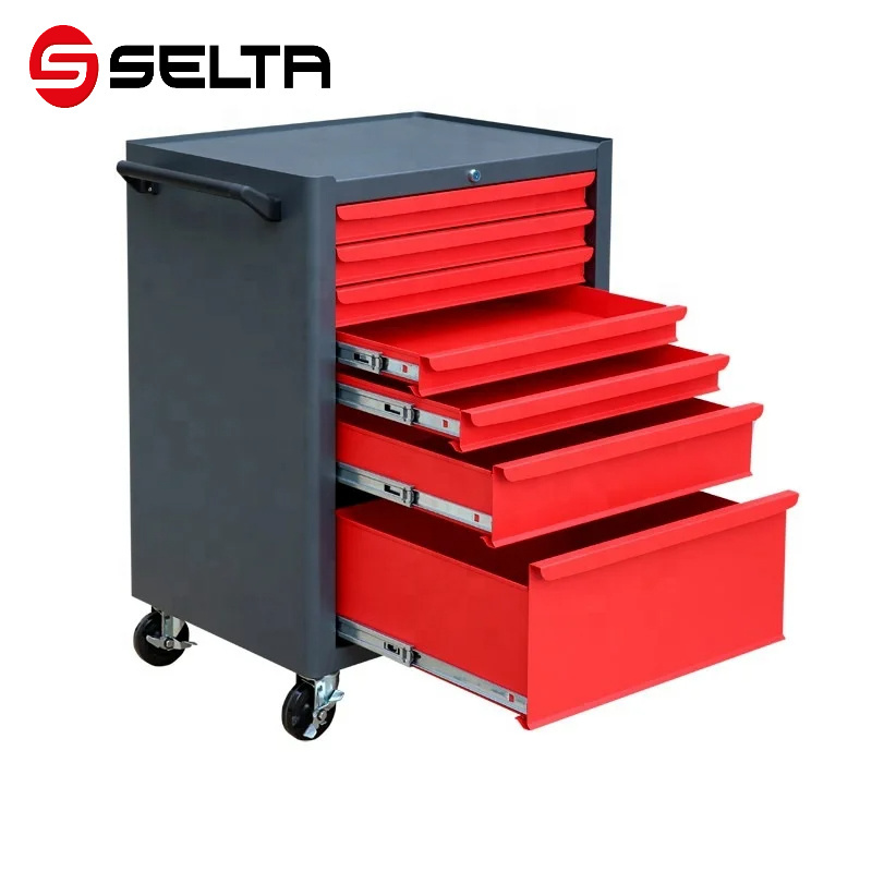 Heavy Duty Mobile carro de herramientas steel tool chest storage trolley stainless tool cabinet