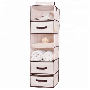 Fabric Foldable Sweater Storage Drawer Hanging Closet Organizer