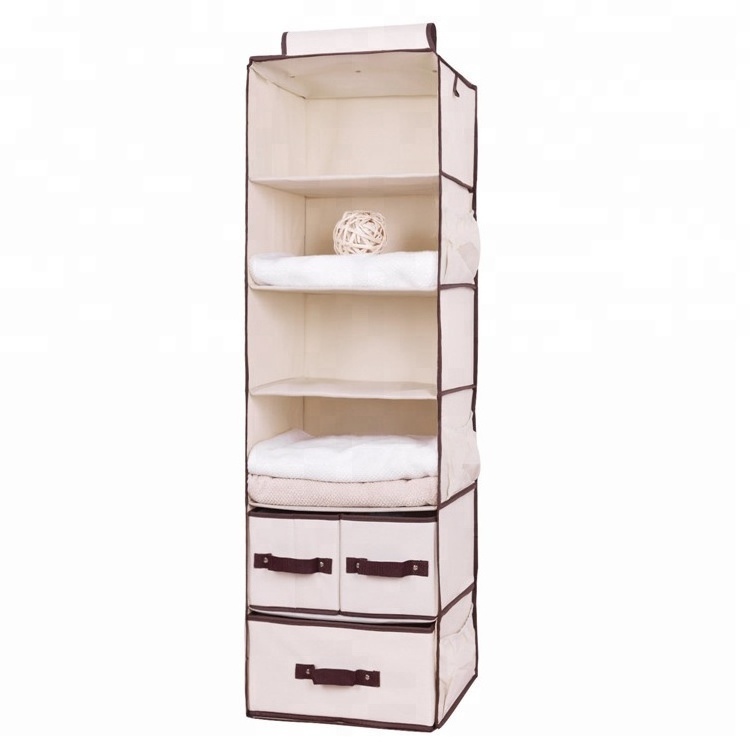 Fabric Foldable Sweater Storage Drawer Hanging Closet Organizer