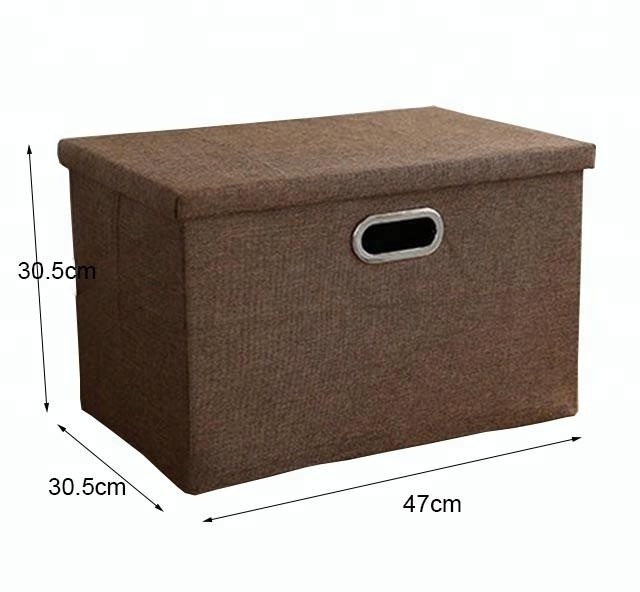 Decorative Storage Basket Linent Closet storage organizer box