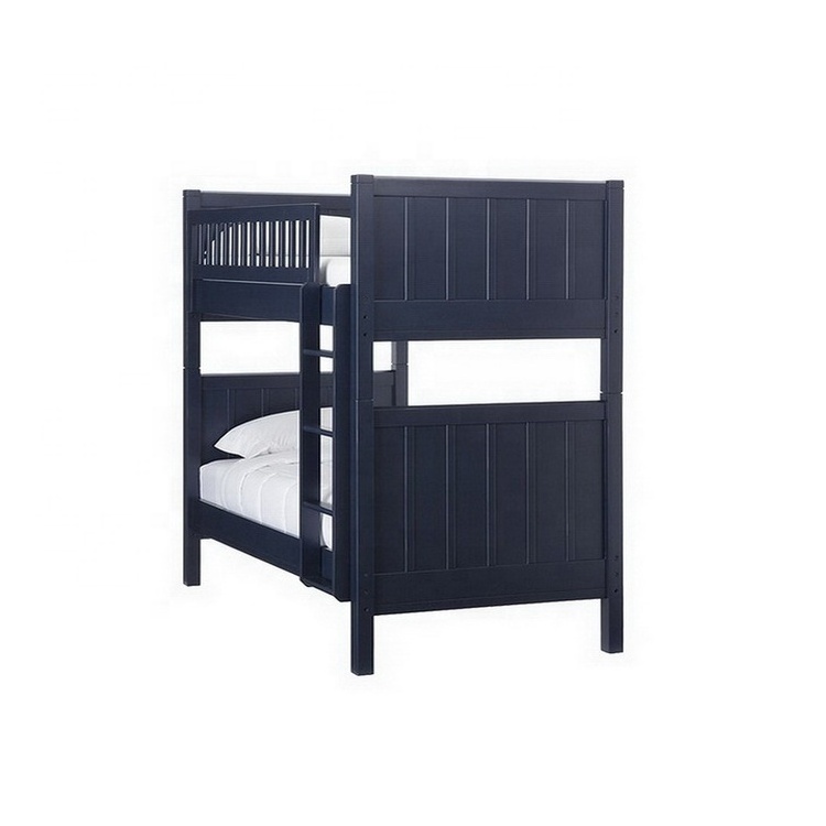 2018 popular design ink color wooden kids bunk bed