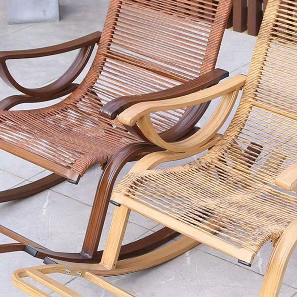 Modern solid wooden  outdoor Rocking Chair for adults