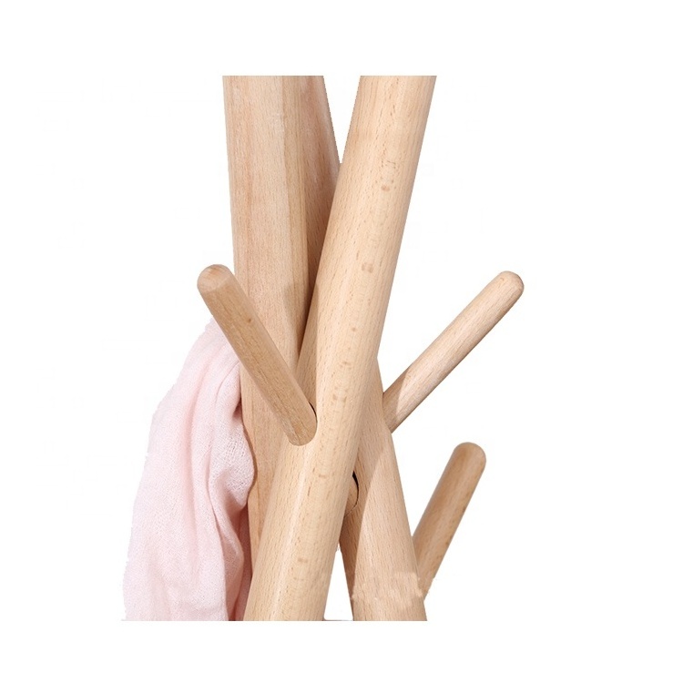 wholesale cheap best-selling wooden coat hanger stand durable stand coat rack coat stands