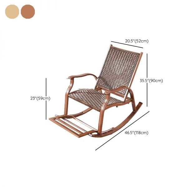 Modern solid wooden  outdoor Rocking Chair for adults