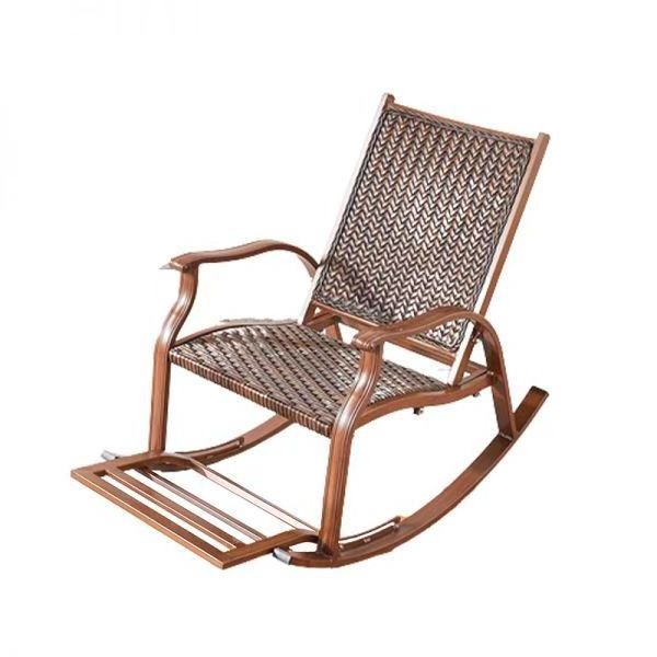 Modern solid wooden  outdoor Rocking Chair for adults