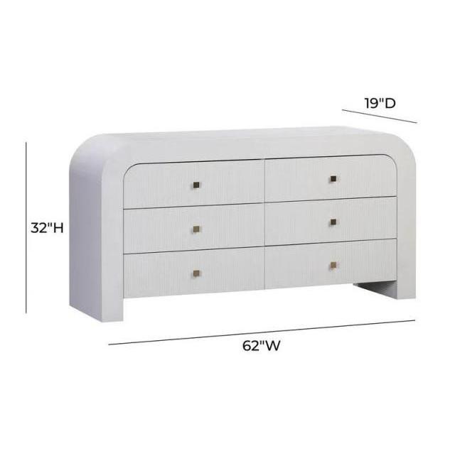 New Arrival modern dresser solid wood chest white arched cabinet  with drawer storage