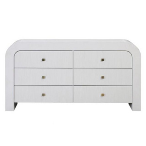 New Arrival modern dresser solid wood chest white arched cabinet  with drawer storage