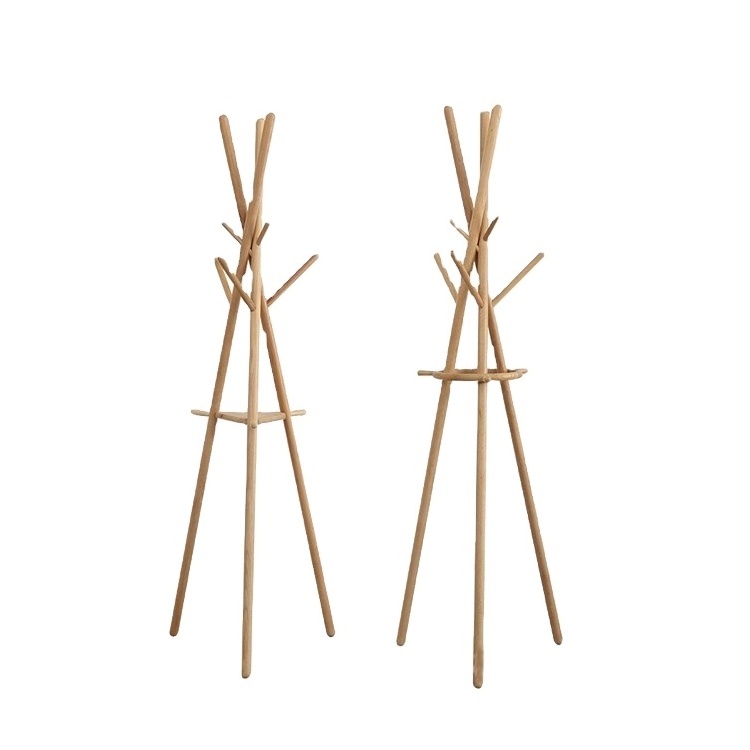 wholesale cheap best-selling wooden coat hanger stand durable stand coat rack coat stands