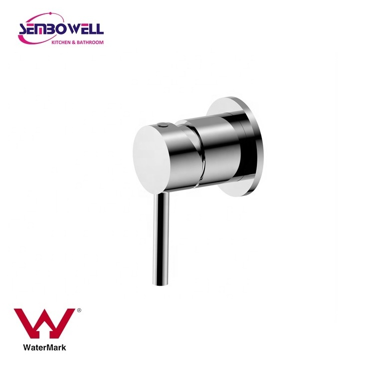 Gohler Watermark Round 304 Stainless Steel Mixer Brushed Pin Handle SUS 316 Shower Mixer Wasserhahn Bathroom Faucet