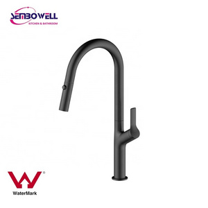 Stainless Steel Kitchen Faucet Kitchen Sink Tap Matte Black Finish 304 Stainless Steel Sink Mixer With Pull Out Spray Head