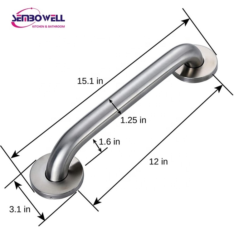 Bathroom Stainless Steel Safety Accessories Shower Grab Bar