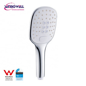 Watermark Modern Chrome Finish 3-Function ABS Plastic Hand Shower Head With Button