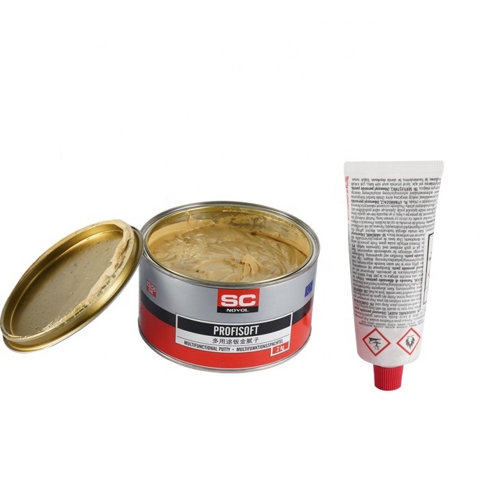 High Adhesion Strength Body Filler Polyester Automotive Coating Fiberglass Putty For Car Paint Repair