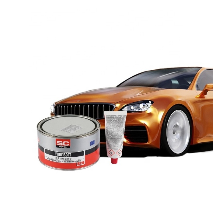 High Adhesion Strength Body Filler Polyester Automotive Coating Fiberglass Putty For Car Paint Repair