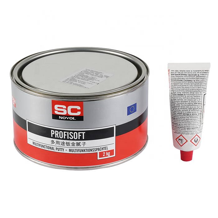 2kg/4kg Good Quality Superior Adhesion Auto Refinish Repair Light Weight Filler Fireproof Car Body Poly Putty