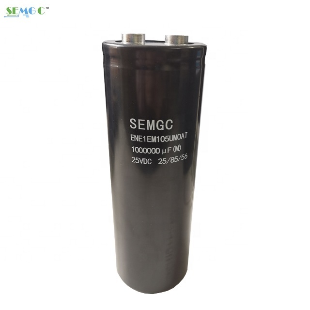 Hot Sale Capacitors 1000000uf 25V Aluminum Electrolytic Capacitors with Screw Terminals Size 76*220MM