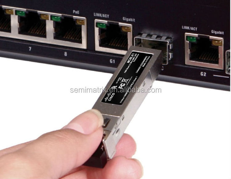 GLC-GE-100FX 100BASE-FX SFP SGMII 1310nm 2km DOM Duplex LC MMF Transceiver Module for GE Ports