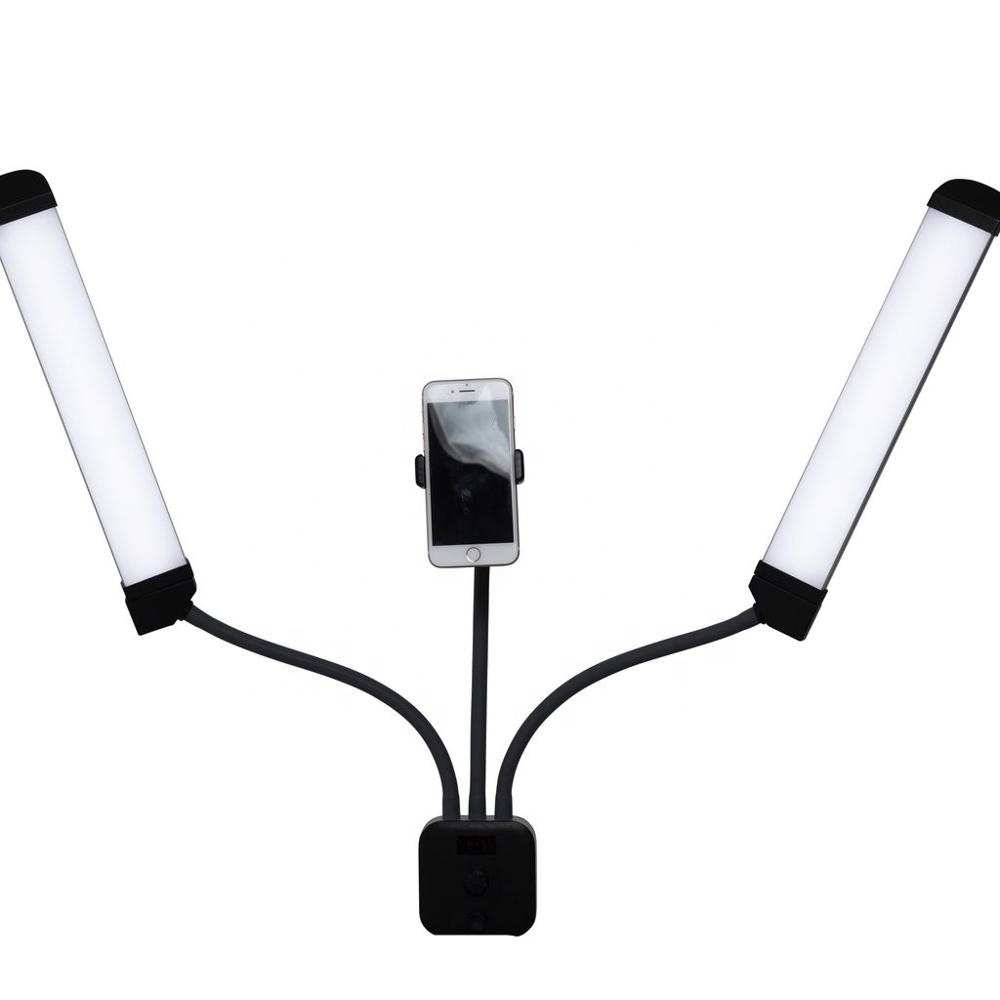 Free Sample Led Photography Lighting Double Arm Lamp For Eyelash Extension Beauty Salon Photography Led Double-arm Light