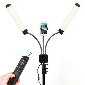 Free Sample Led Photography Lighting Double Arm Lamp For Eyelash Extension Beauty Salon Photography Led Double-arm Light