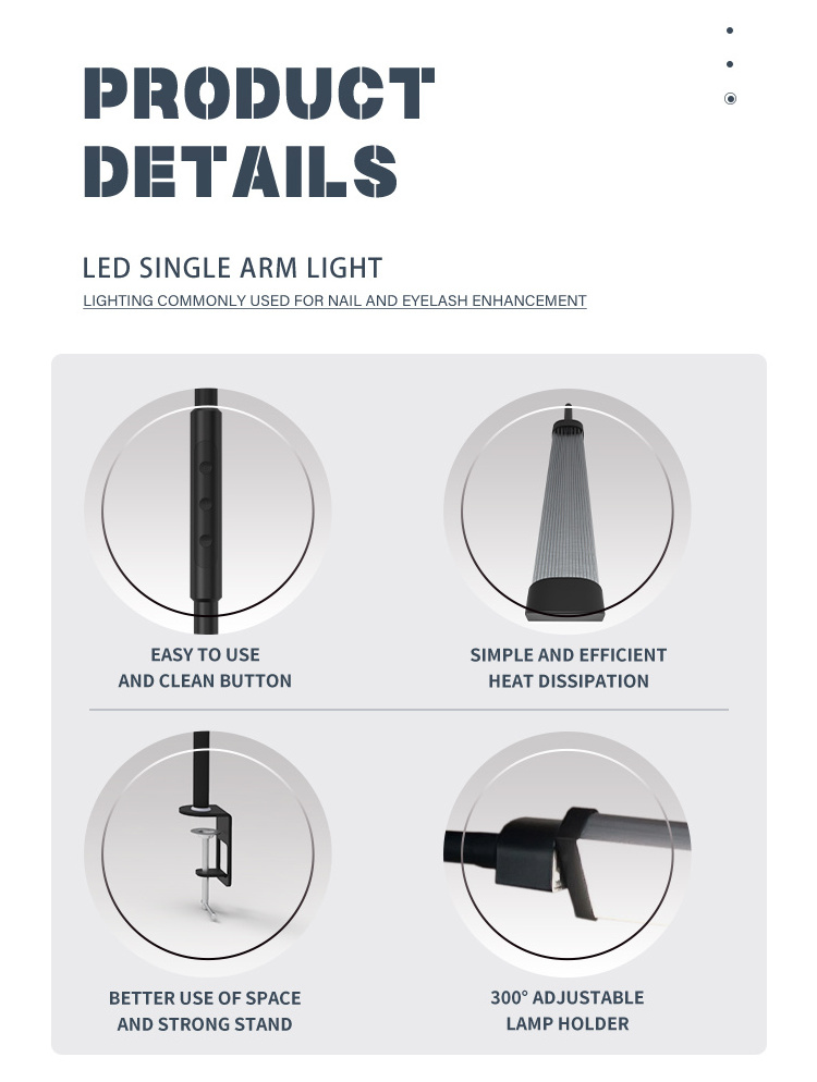 Clamp Desk Lamp With Cilp Swing Arm Tischlampe Flexible Gooseneck Table Led Lamp