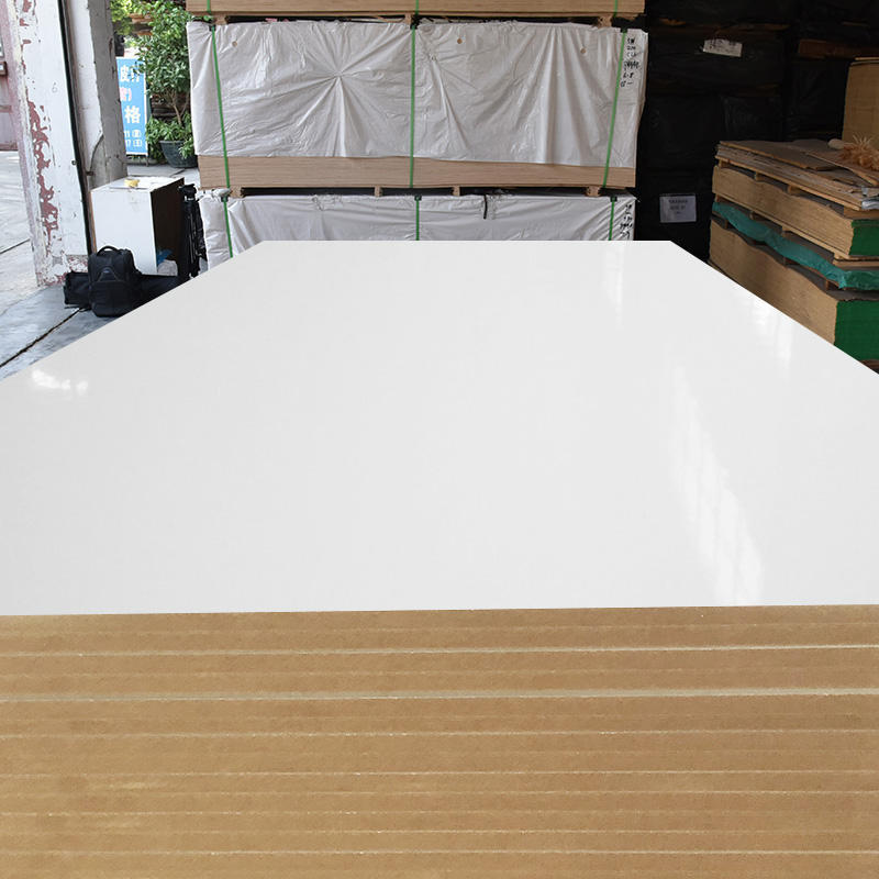 High quality 3mm 4mm 5mm 6mm 9mm 12mm 15mm 18mm fibreboards white laminated melamine faced wood mdf hdf board for Furniture