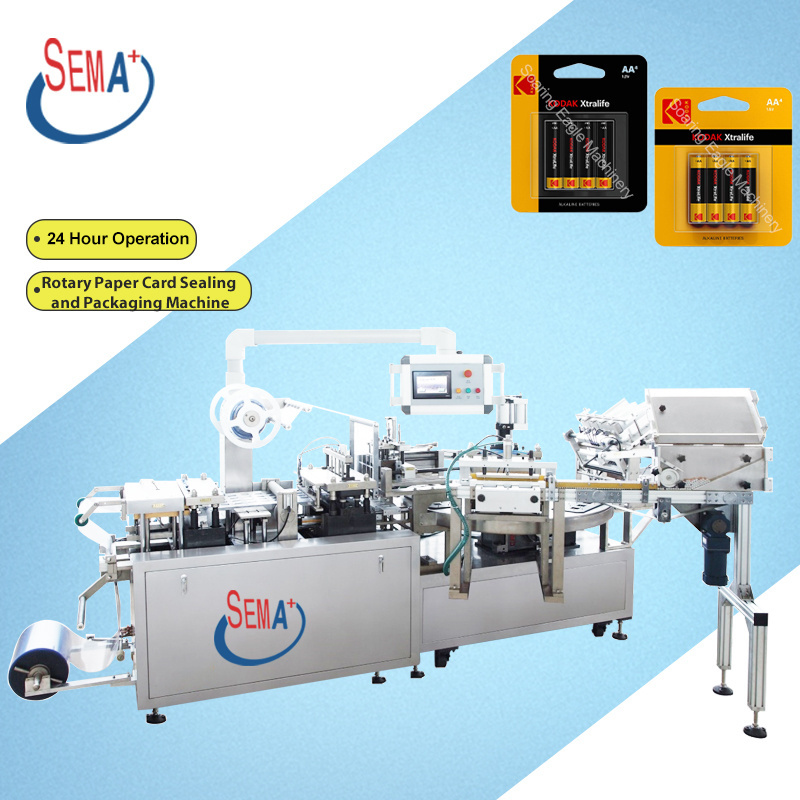 Automatic Blister Cardboard Paper PVC Hot Heat Sealing Packaging Machine for Thermometer