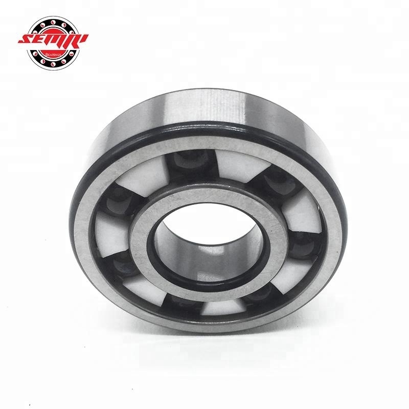 25x52x15mm Steel Races Black Si3N4 Ceramic Balls Deep Groove Structure Hybrid Ceramic Ball Bearing 6205