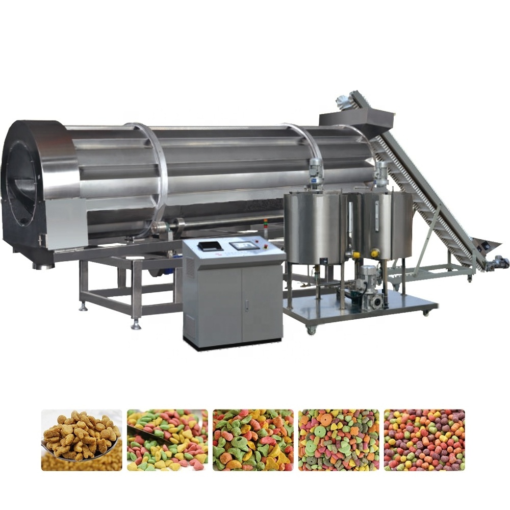 Twin screw Extruder line kibble animal dry dog and cat pet food production line