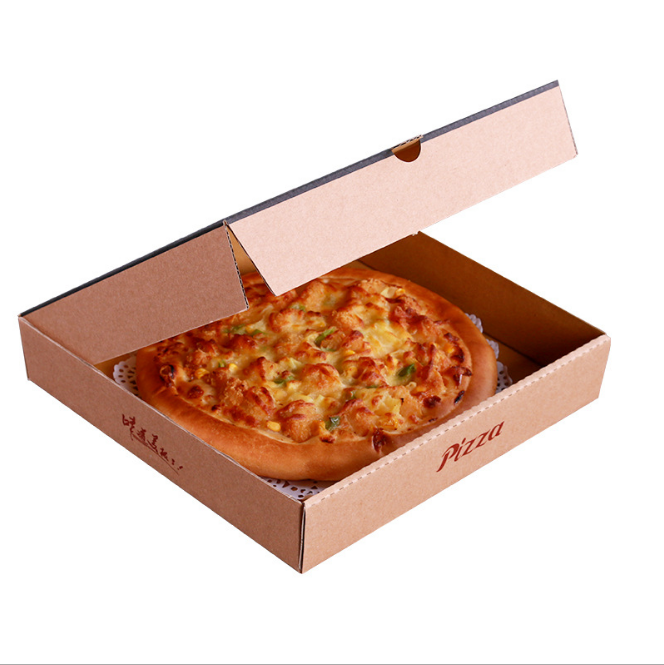 Customized Food Grade Pizza Packing Disposable Carton Pizza Box