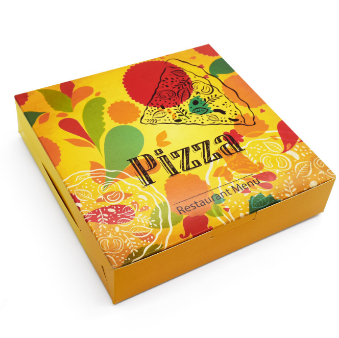 Customized Food Grade Pizza Packing Disposable Carton Pizza Box