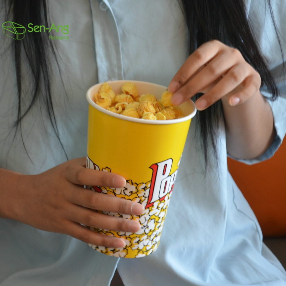 SenAng05 Cheap 32Oz 46Oz 64Oz Paper Popcorn With Wholesale Price Kfc Fried Chicken Bucket