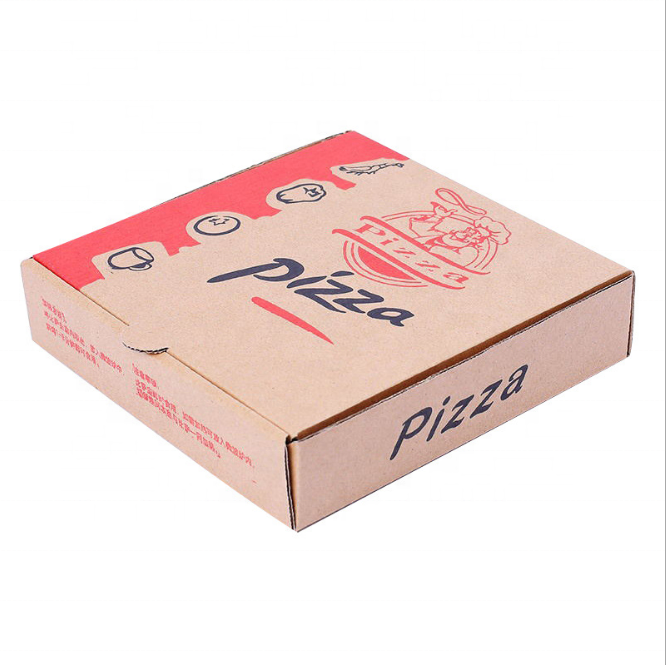 Customized Food Grade Pizza Packing Disposable Carton Pizza Box