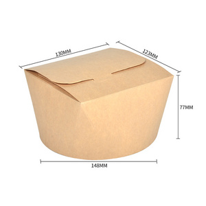 16oz 26oz 32oz 64oz White Customized Togo Kraft Take Away Chinese Packaging Noodle Takeout Box