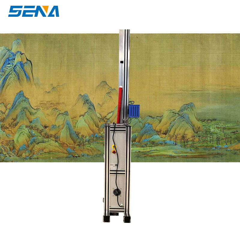 2M wide width 3D vertical wall printer digital varnish inkjet direct to wall printing machine